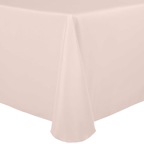 Ultimate Textile Polyester Linen 108-Square Tablecloth - 5 Pack - Ice Peach