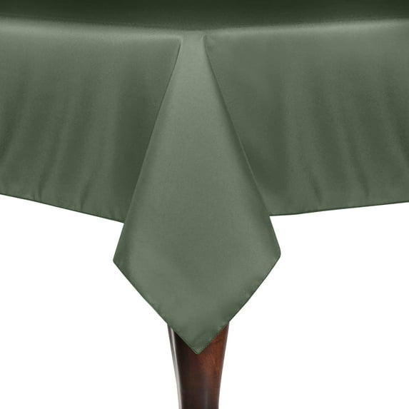 Ultimate Textile Polyester Linen 45-Inch Square Tablecloth - 5 Pack - Army Green