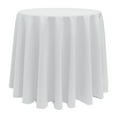 thumbnail image 1 of Ultimate Textile Polyester Linen Tablecloth, White, 108-Inch Round, 5 Pack, 1 of 3