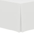 thumbnail image 1 of Ultimate Textile Polyester Tablecloth, White, 30 x 48-Inch Fitted, 42-Inch Drop, 1 Pack, 1 of 3