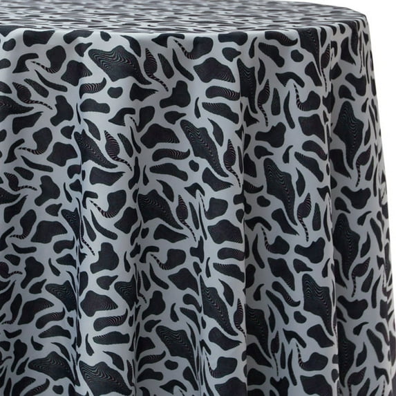 Ultimate Textile Raccoon Animal Print 114-Inch Round Patterned Tablecloth
