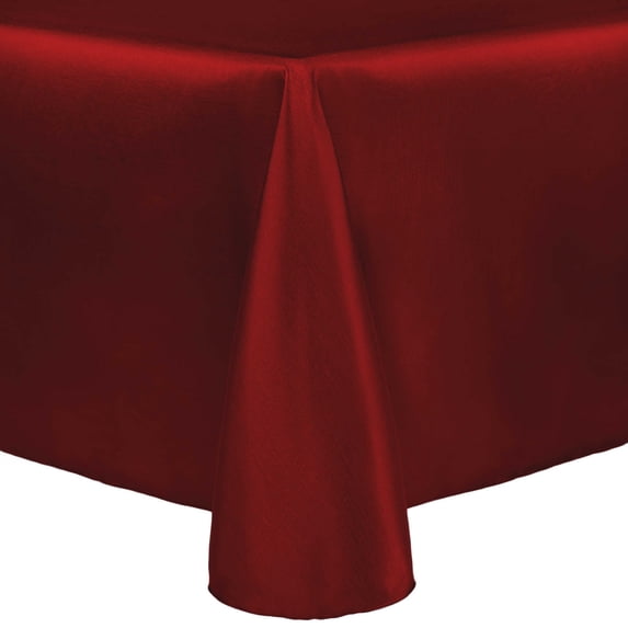 Ultimate Textile Reversible Shantung Satin - Majestic 108 x 132-Inch Oval Tablecloth