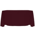 thumbnail image 1 of Ultimate Textile Reversible Shantung Satin - Majestic 108 x 132-Inch Rectangular Tablecloth Burgundy Red, 1 of 4