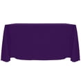 thumbnail image 1 of Ultimate Textile Reversible Shantung Satin - Majestic 108 x 156-Inch Rectangular Tablecloth Purple, 1 of 4