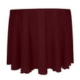 thumbnail image 1 of Ultimate Textile Reversible Shantung Satin - Majestic 114-Inch Round Tablecloth Burgundy Red, 1 of 4