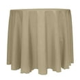 thumbnail image 1 of Ultimate Textile Reversible Shantung Satin - Majestic 114-Inch Round Tablecloth Cafe Khaki, 1 of 4