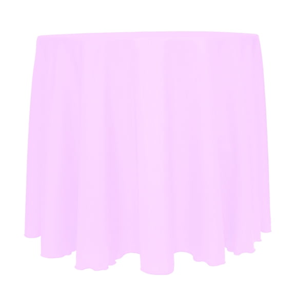 Ultimate Textile Reversible Shantung Satin - Majestic 114-Inch Round Tablecloth Light Pink