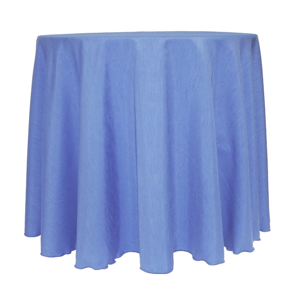 Ultimate Textile Reversible Shantung Satin - Majestic 114-Inch Round Tablecloth Periwinkle Blue