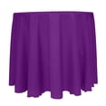 thumbnail image 1 of Ultimate Textile Reversible Shantung Satin - Majestic 114-Inch Round Tablecloth Plum, 1 of 4