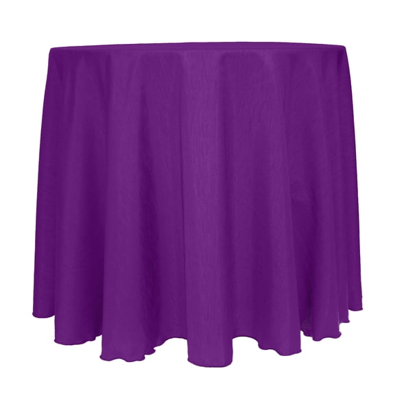 Ultimate Textile Reversible Shantung Satin - Majestic 114-Inch Round Tablecloth Plum