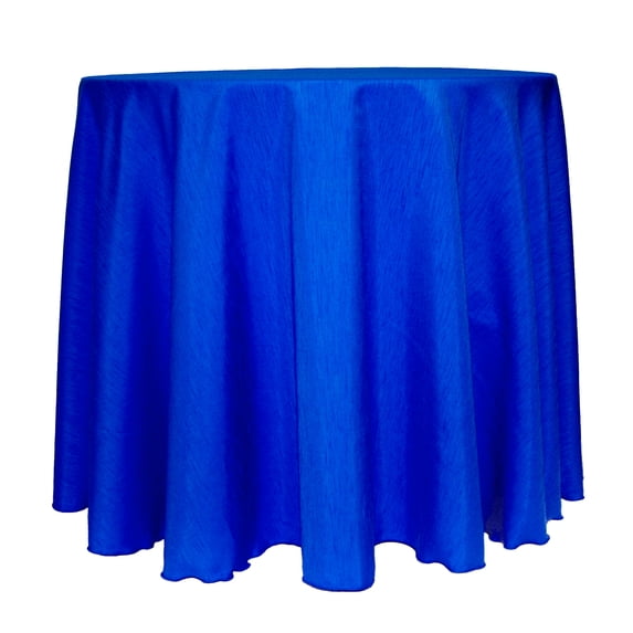 Ultimate Textile Reversible Shantung Satin - Majestic 114-Inch Round Tablecloth Royal Blue