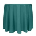 thumbnail image 1 of Ultimate Textile Reversible Shantung Satin - Majestic 114-Inch Round Tablecloth Teal, 1 of 4
