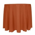 thumbnail image 1 of Ultimate Textile Reversible Shantung Satin - Majestic 120-Inch Round Tablecloth Burnt Orange, 1 of 4
