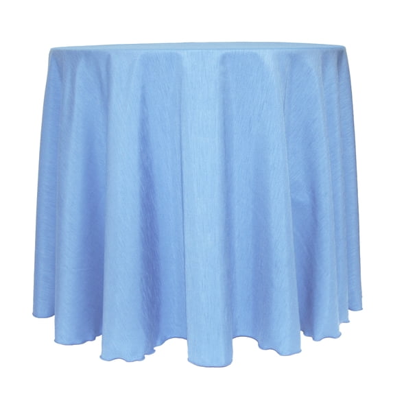 Ultimate Textile Reversible Shantung Satin - Majestic 120-Inch Round Tablecloth Light Baby Blue