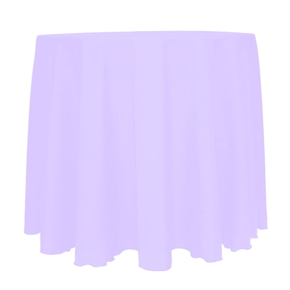 Ultimate Textile Reversible Shantung Satin - Majestic 120-Inch Round Tablecloth Lilac Light Purple