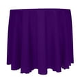 thumbnail image 1 of Ultimate Textile Reversible Shantung Satin - Majestic 120-Inch Round Tablecloth Purple, 1 of 4