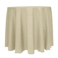 thumbnail image 1 of Ultimate Textile Reversible Shantung Satin - Majestic 120-Inch Round Tablecloth Tan Beige, 1 of 4