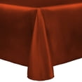 thumbnail image 1 of Ultimate Textile Reversible Shantung Satin - Majestic 120 x 120-Inch Square Tablecloth Burnt Orange, 1 of 4