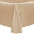 thumbnail image 1 of Ultimate Textile Reversible Shantung Satin - Majestic 52 x 70-Inch Oval Tablecloth Camel Light Brown, 1 of 4