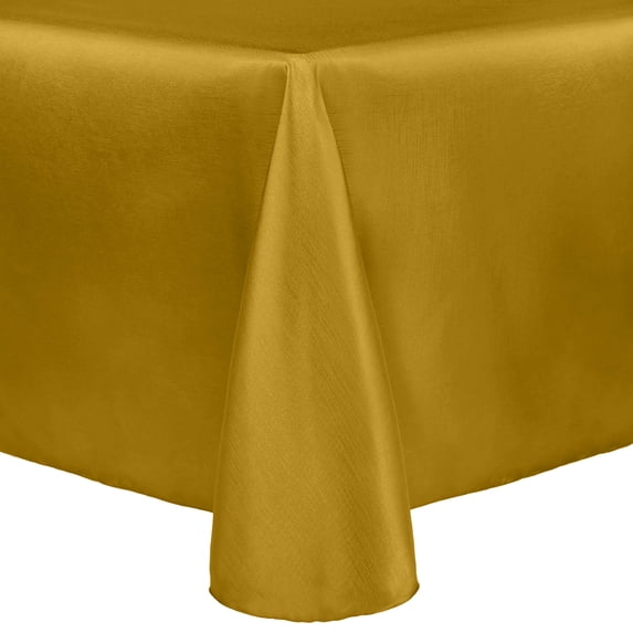 Ultimate Textile Reversible Shantung Satin - Majestic 54 x 120-Inch Oval Tablecloth