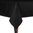 thumbnail image 1 of Ultimate Textile Reversible Shantung Satin - Majestic 54 x 96-Inch Rectangular Tablecloth Black, 1 of 4