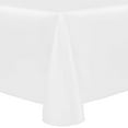 thumbnail image 1 of Ultimate Textile Reversible Shantung Satin - Majestic 70 x 104-Inch Oval Tablecloth White, 1 of 4