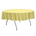 thumbnail image 1 of Ultimate Textile Reversible Shantung Satin - Majestic 72-Inch Round Tablecloth Cornsilk Light Yellow, 1 of 4
