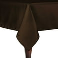thumbnail image 1 of Ultimate Textile Reversible Shantung Satin - Majestic 72 x 72-Inch Square Tablecloth Espresso Dark Brown, 1 of 4