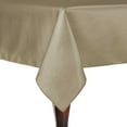 thumbnail image 1 of Ultimate Textile Reversible Shantung Satin - Majestic 90 x 90-Inch Square Tablecloth Cafe Khaki, 1 of 4