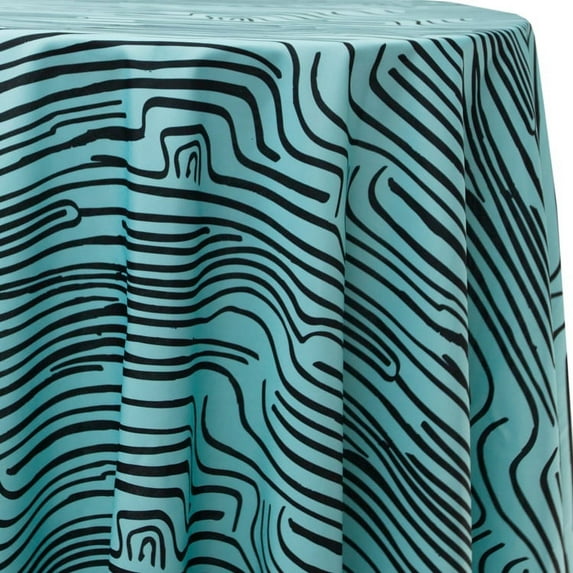 Ultimate Textile Rush 108-Inch Round Patterned Tablecloth