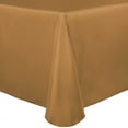 thumbnail image 1 of Ultimate Textile Satin 54 x 96-Inch Oval Tablecloth Antique Gold, 1 of 4