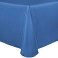 thumbnail image 1 of Ultimate Textile Satin 60 x 120-Inch Oval Tablecloth Cobalt Blue, 1 of 4