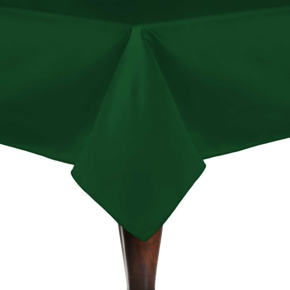 Ultimate Textile Satin 60 x 60-Inch Square Tablecloth Emerald Green