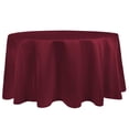 thumbnail image 1 of Ultimate Textile Satin 96-Inch Round Tablecloth Magenta Red, 1 of 4