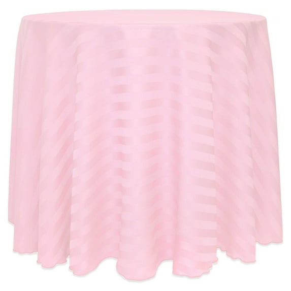 Ultimate Textile Satin-Stripe 102-Inch Round Tablecloth