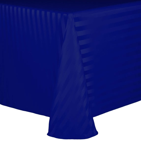 Ultimate Textile Satin-Stripe 108 x 108-Inch Square Tablecloth