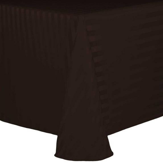 Ultimate Textile Satin-Stripe 108 x 132-Inch Rectangular Tablecloth