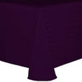 thumbnail image 1 of Ultimate Textile Satin-Stripe 108 x 156-Inch Rectangular Tablecloth Aubergine Eggplant, 1 of 3