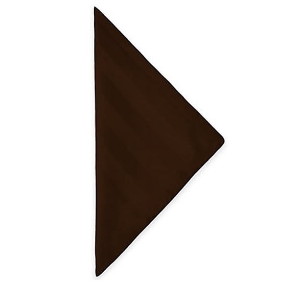 Ultimate Textile Satin-Stripe 17 x 17-Inch Cloth Napkins (1 Dozen) Espresso Dark Brown