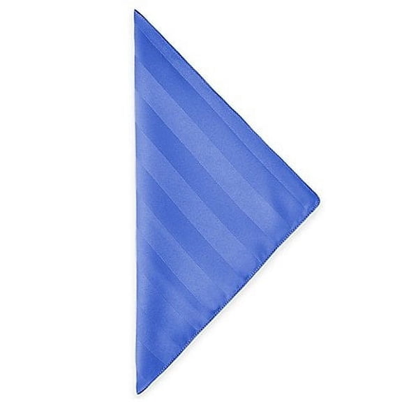 Ultimate Textile Satin-Stripe 20 x 20-Inch Dinner Napkins (1 Dozen) Periwinkle Blue
