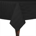 thumbnail image 1 of Ultimate Textile Satin-Stripe 60 x 60-Inch Square Tablecloth Black, 1 of 3