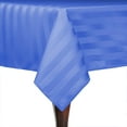 thumbnail image 1 of Ultimate Textile Satin-Stripe 84 x 84-Inch Square Tablecloth Periwinkle Blue, 1 of 3