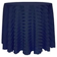 thumbnail image 1 of Ultimate Textile Satin-Stripe 90-Inch Round Tablecloth Navy Blue, 1 of 3