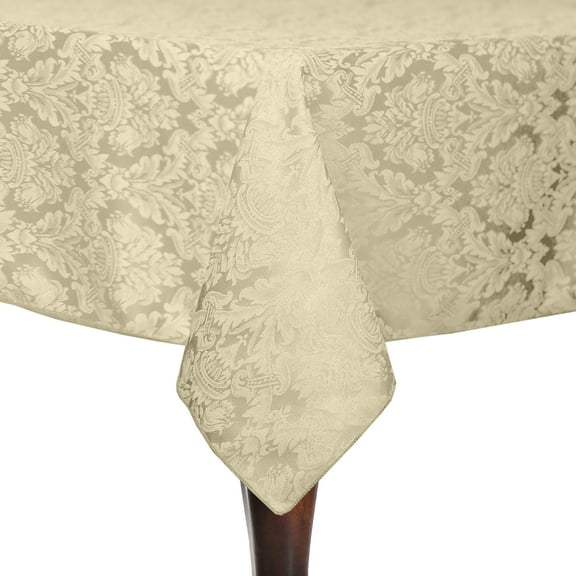 Ultimate Textile Saxony 48 x 52-Inch Rectangular Damask Tablecloth