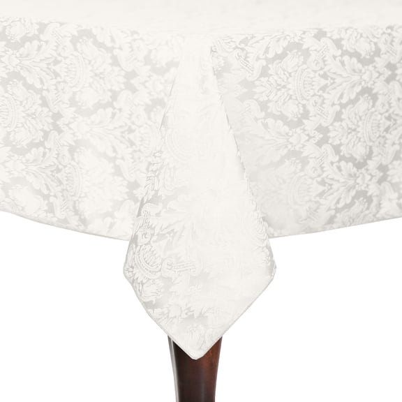 Ultimate Textile Saxony 48 x 72-Inch Rectangular Damask Tablecloth