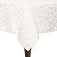 thumbnail image 1 of Ultimate Textile Saxony 60 x 90-Inch Rectangular Damask Tablecloth White, 1 of 3