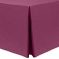 thumbnail image 1 of Ultimate Textile Shantung - Majestic 6 ft. Fitted Tablecloth (30"W x 72"L x 30"H) Raspberry Red, 1 of 3