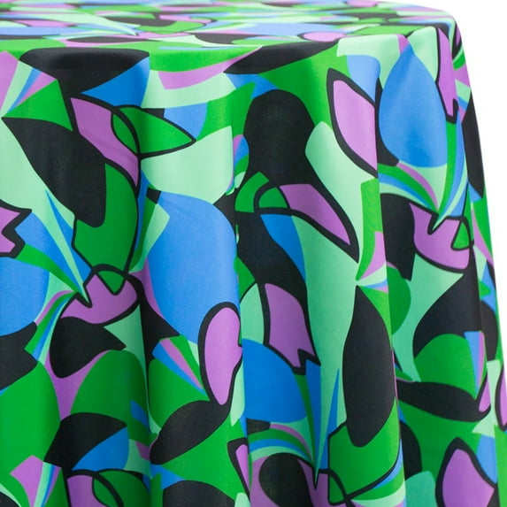 Ultimate Textile Slushie 108-Inch Round Patterned Tablecloth