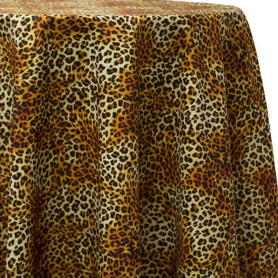 Ultimate Textile Small Skin 114-Inch Round Patterned Tablecloth