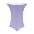 thumbnail image 1 of Ultimate Textile Spandex Stretch Fitted Table Cover - Fits 30-Inch Round Cocktail Tables, 42"H, 1 of 2